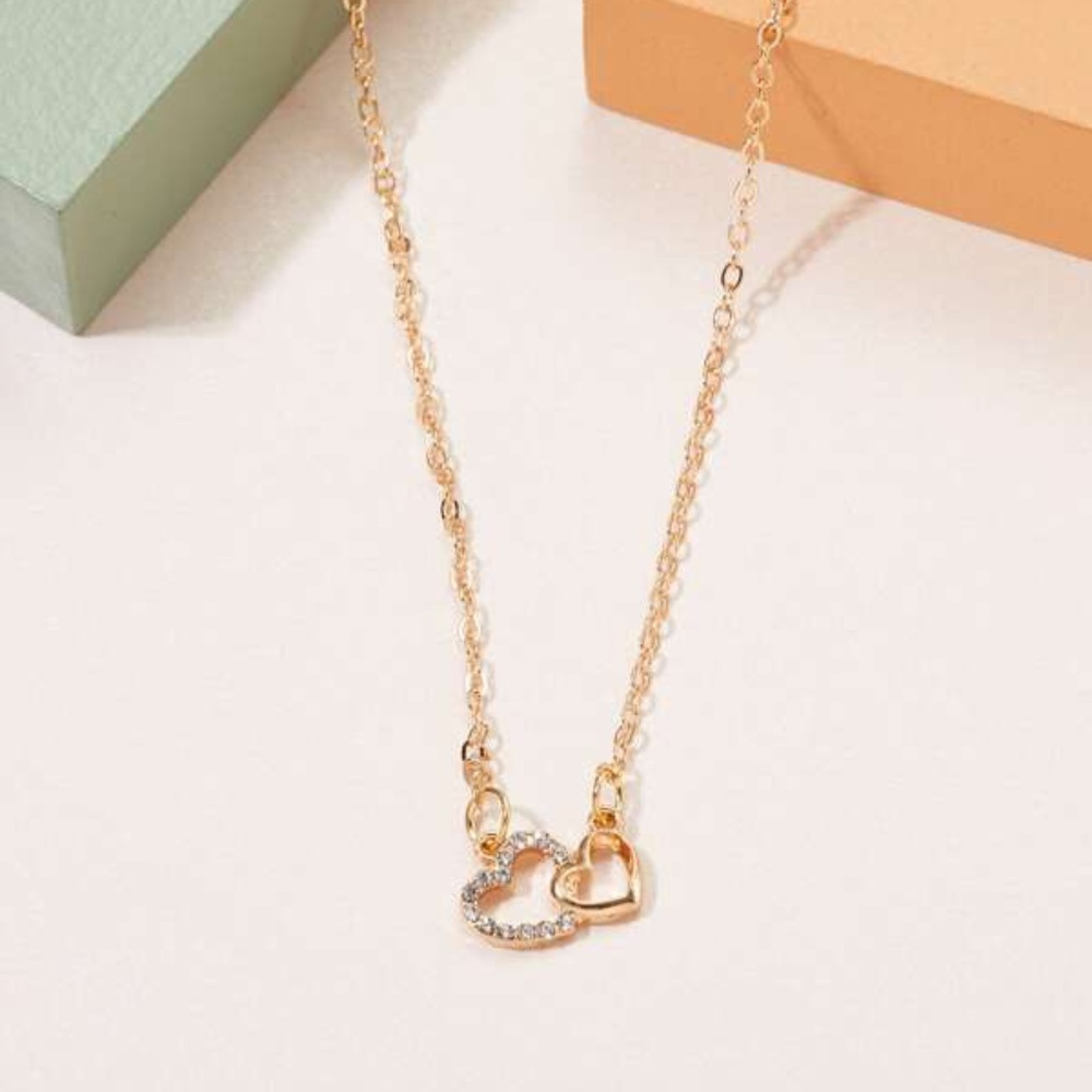 Heart Rhinestone Necklace